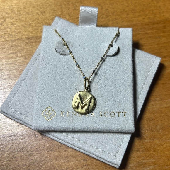 Kendra Scott Jewelry - Kendra Scott Mixed Metal Satellite Chain with Letter M Pendant